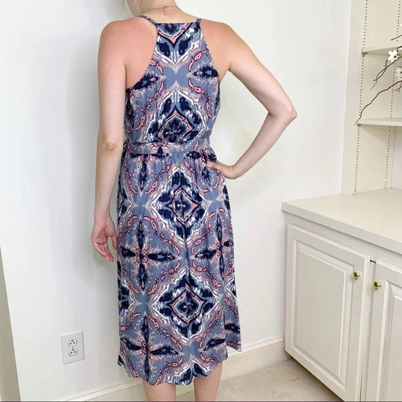 Roxy Rooftop Sunrise Strappy Midi Wrap Dress Blue Size XS NWT - Picture 10 of 15